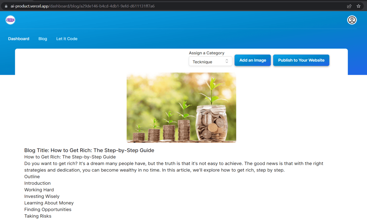 Add & Edit previews blogs